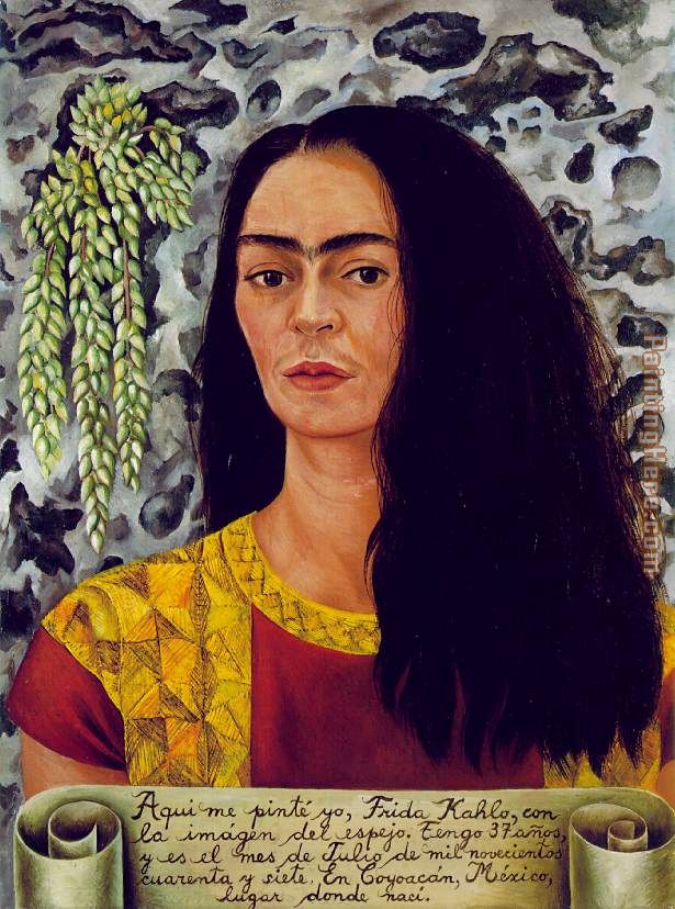 Self Portrait with Loose Hair painting - Frida Kahlo Self Portrait with Loose Hair art painting